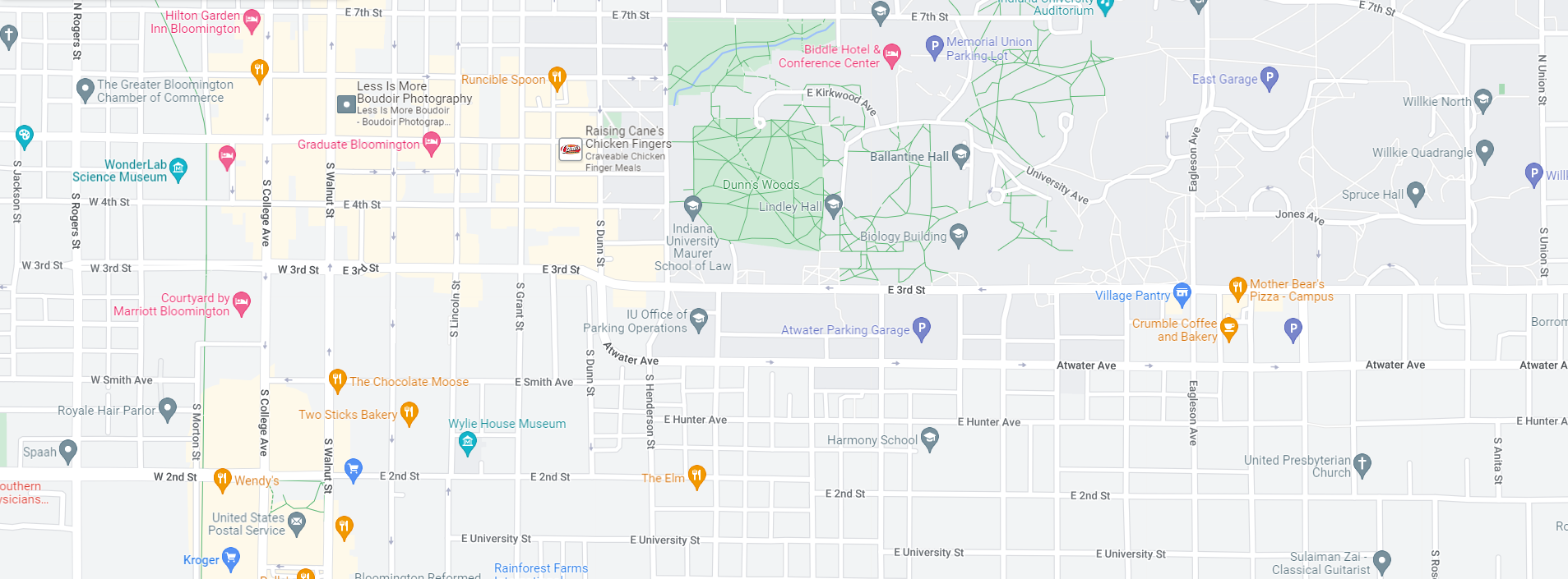 Bloomington Google Map